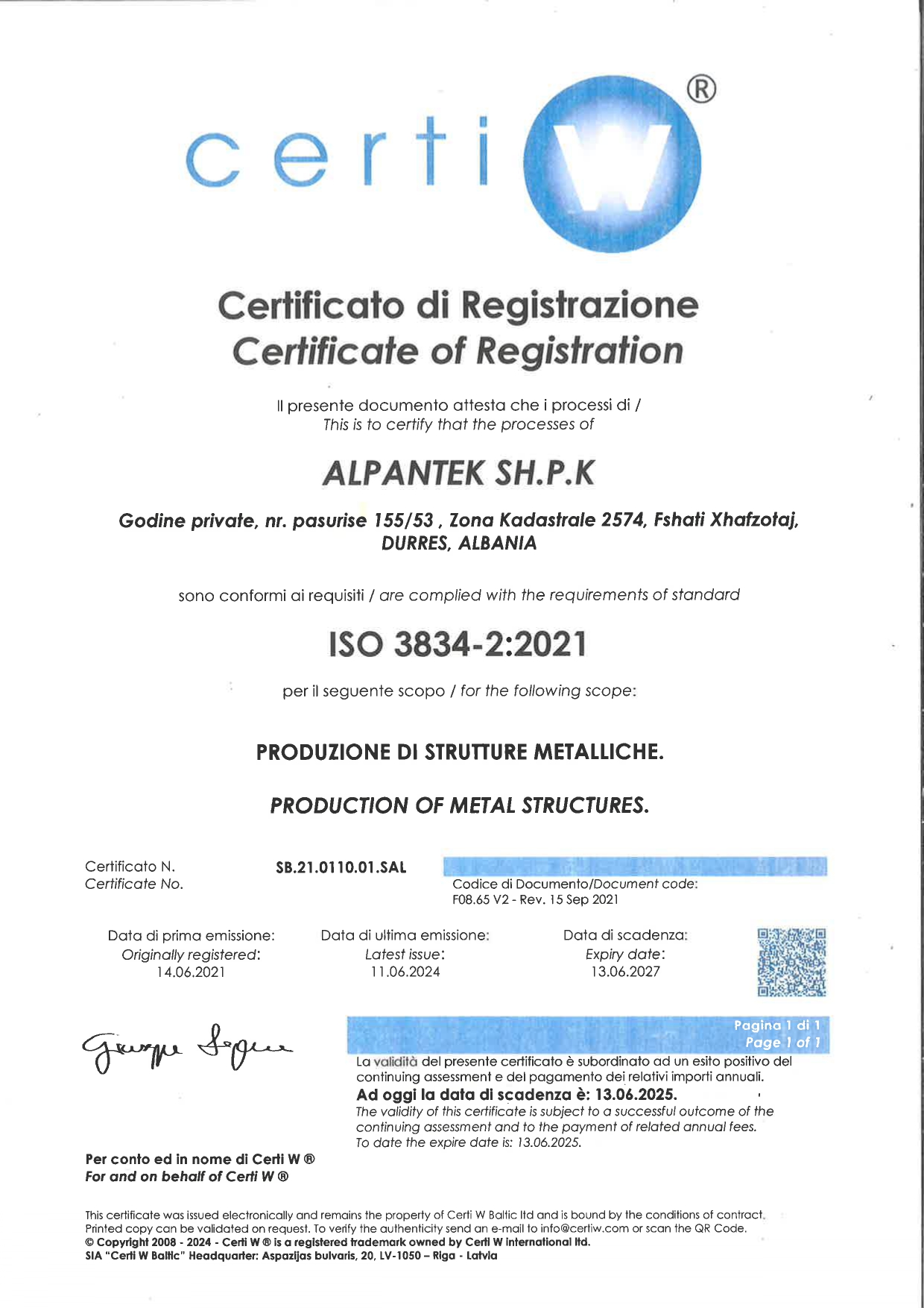 Cert 1