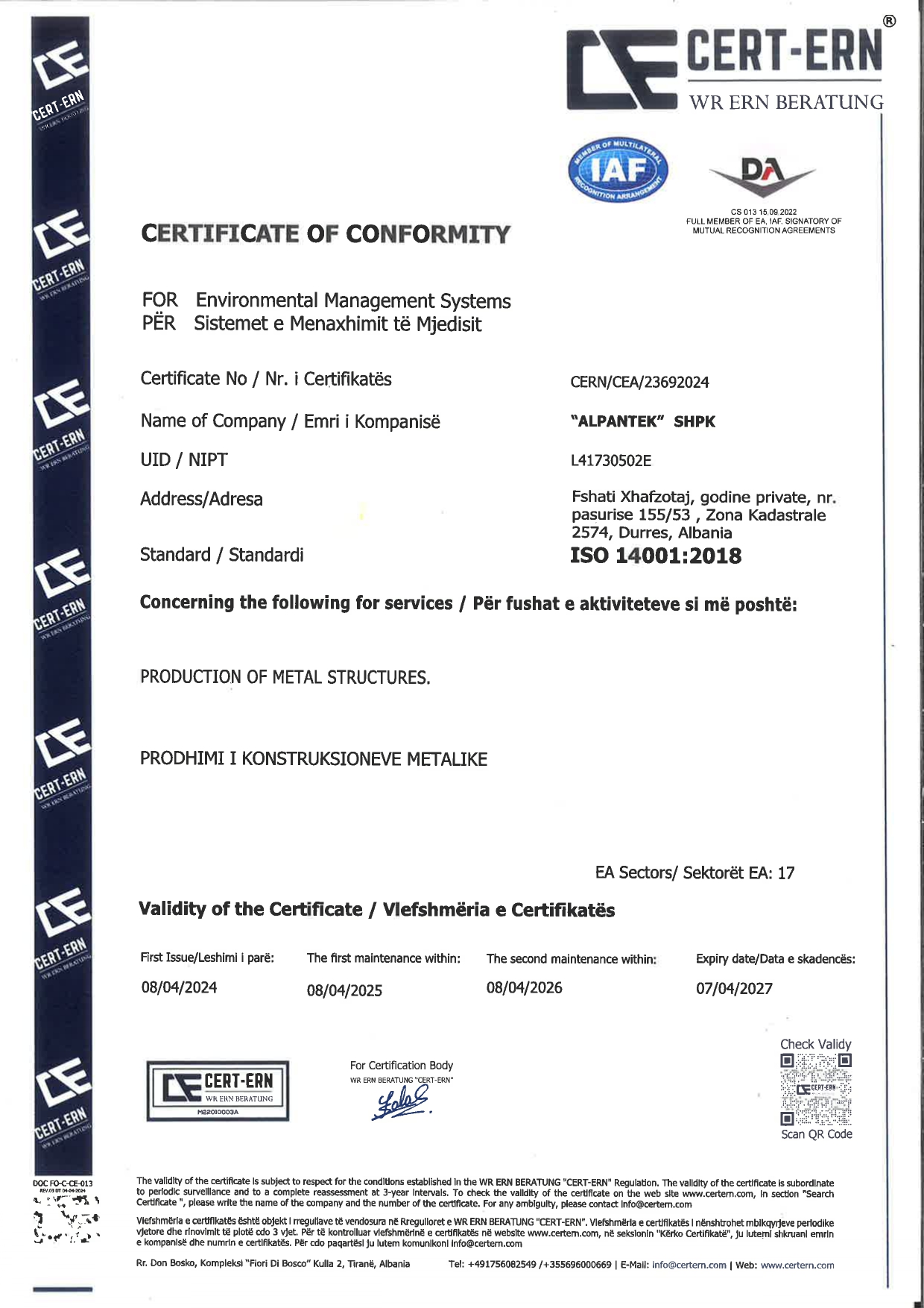 Cert 3
